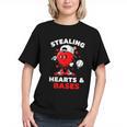 Boys Valentines Baseball Drip Icecream Stealing Hearts Kids Graphic Youth