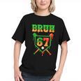 Bruh 67 Baseball Christmas Gingerbread Drip Number 67 Player Graphic Youth