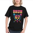 Bruh Baseball Ice Cream Drip Number 67 Player 67th Birthday Graphic Youth Bruh Baseball Ice Cream Drip Number 67 Player 67th Birthday Graphic Youth