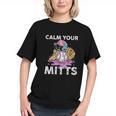 Calm Your Mitts Baseball Ice Cream Drip Crossed Bats Sport Graphic Youth