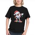 Christmas Baseball Ice Cream Dripping Santa Baseball Drip Graphic Youth