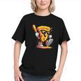 Drippy Pizza Baseball Slice Cartoon Sports Food Graphic Youth