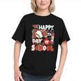 Happy 100 Days Of School Baseball Football PE Teacher Graphic Youth Happy 100 Days Of School Baseball Football PE Teacher Graphic Youth