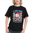 I Hit 100 Days Of School Baseball Ice Cream Drip Graphic Youth I Hit 100 Days Of School Baseball Ice Cream Drip Graphic Youth