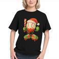 Ice Cream Drip Baseball Christmas Baseball Drip Candy Cane Graphic Youth