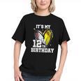 It's My 12th Birthday Baseball Softball Heart 12 Year Old Graphic Youth
