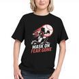 Mask On Fear Gone Baseball Catcher Softball Graphic Youth