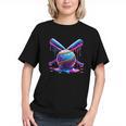Neon Dripping Baseball And Bats Colorful Sports Art Graphic Youth Neon Dripping Baseball And Bats Colorful Sports Art Graphic Youth