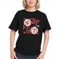 Six Seven Baseball Lover Sports Red Heart Bow Valentine Girl Graphic Youth