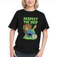 Spooky Zombie Respect The Drip Baseball Halloween Graphic Youth Spooky Zombie Respect The Drip Baseball Halloween Graphic Youth