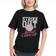 Strike Out Breast Cancer Baseball Warrior Graphic Youth
