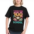 I Survived 100 Days Of School Baseball Ice Cream Drip Graphic Youth I Survived 100 Days Of School Baseball Ice Cream Drip Graphic Youth