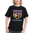 I Survived 67 Days Of School Baseball Trend For Boys Girls Graphic Youth I Survived 67 Days Of School Baseball Trend For Boys Girls Graphic Youth