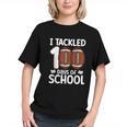 I Tackled 100 Days Of School Baseball Player Kids Teacher Graphic Youth