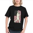 Vintage American Flag Baseball Batter Patriotic Home Run Graphic Youth Vintage American Flag Baseball Batter Patriotic Home Run Graphic Youth