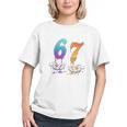67 Meme Baseball Kids Girls Humor Number 6 7 Graphic Youth