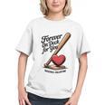 Baseball Valentine Forever On Deck For You Tee Graphic Youth