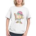 Cute Baseball Ice Cream Drip For Girls & Boys 2 Sides Graphic Youth Cute Baseball Ice Cream Drip For Girls & Boys 2 Sides Graphic Youth