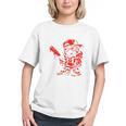Drippy Baseball Mascot Valentine Heart Glasses Cartoon Graphic Youth Drippy Baseball Mascot Valentine Heart Glasses Cartoon Graphic Youth