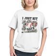 I Just Hit 100 Days Of School Camo Baseball 100 Days Smarter Graphic Youth