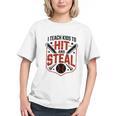 I Teach Kids To Hit And Steal Baseball Softball Coach Premium Tri-Blend Graphic Youth I Teach Kids To Hit And Steal Baseball Softball Coach Premium Tri-Blend Graphic Youth