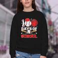 100 Days Of School Baseball Boys Kids Students Youth Crewneck Sweatshirt 100 Days Of School Baseball Boys Kids Students Youth Crewneck Sweatshirt