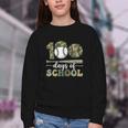 100 Days Of School Baseball Camo Art For Boys Kids Students Youth Crewneck Sweatshirt 100 Days Of School Baseball Camo Art For Boys Kids Students Youth Crewneck Sweatshirt