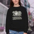 100 Days Of School Baseball Cap Boy School Teacher Youth Crewneck Sweatshirt