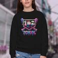 100 Days Of School Baseball Drip Boys For Men Kids Youth Crewneck Sweatshirt
