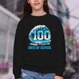 100 Days Of School Baseball Drip Ice Cream Kid Boy 100th Day Youth Crewneck Sweatshirt 100 Days Of School Baseball Drip Ice Cream Kid Boy 100th Day Youth Crewneck Sweatshirt