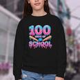 100 Days Of School Baseball Dripping Ice Cream 100th Day Youth Crewneck Sweatshirt 100 Days Of School Baseball Dripping Ice Cream 100th Day Youth Crewneck Sweatshirt