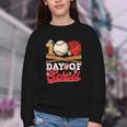 100 Days Of School Baseball Player Sports Game Teacher Kid Youth Crewneck Sweatshirt