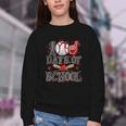 100 Days Of School Baseball Teacher 100 Days Smarter Student Youth Crewneck Sweatshirt 100 Days Of School Baseball Teacher 100 Days Smarter Student Youth Crewneck Sweatshirt