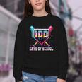 100 Days Of School Boy Kids Baseball Ice Cream Drip Teacher Youth Crewneck Sweatshirt 100 Days Of School Boy Kids Baseball Ice Cream Drip Teacher Youth Crewneck Sweatshirt