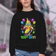 100th Day Of School Banana Baseball Drip For Kids Youth Girl Youth Crewneck Sweatshirt 100th Day Of School Banana Baseball Drip For Kids Youth Girl Youth Crewneck Sweatshirt