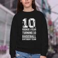 10th Birthday Rookie Of The Year Baseball Double Digit Humor Youth Crewneck Sweatshirt 10th Birthday Rookie Of The Year Baseball Double Digit Humor Youth Crewneck Sweatshirt
