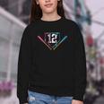 12th Birthday Baseball Ice Cream Drip 12 Years Old Boy Kids Youth Crewneck Sweatshirt 12th Birthday Baseball Ice Cream Drip 12 Years Old Boy Kids Youth Crewneck Sweatshirt