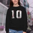 2016 10th Birthday Baseball Boys Kids Ten 10 Tenth Youth Crewneck Sweatshirt