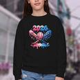 2026 American Flag Baseball Ice Cream Drip Bats Boys Youth Crewneck Sweatshirt 2026 American Flag Baseball Ice Cream Drip Bats Boys Youth Crewneck Sweatshirt