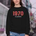 55 Year Old 1970 Classic Baseball Fan 55th Birthday Youth Crewneck Sweatshirt 55 Year Old 1970 Classic Baseball Fan 55th Birthday Youth Crewneck Sweatshirt
