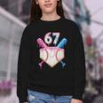 6 7 Baseball Dripping Six Seven Gen Alpha Slang Youth Crewneck Sweatshirt 6 7 Baseball Dripping Six Seven Gen Alpha Slang Youth Crewneck Sweatshirt