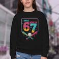 I Was 6 Now Im 7 Ice Cream Drip Baseball For Men Women Kids Youth Crewneck Sweatshirt I Was 6 Now Im 7 Ice Cream Drip Baseball For Men Women Kids Youth Crewneck Sweatshirt