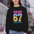 6 7 Mason Baseball Drip Youth Crewneck Sweatshirt 6 7 Mason Baseball Drip Youth Crewneck Sweatshirt