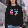 I Was 6 Now I'm 7 Birthday Baseball Drip For Boys Kid Youth Crewneck Sweatshirt I Was 6 Now I'm 7 Birthday Baseball Drip For Boys Kid Youth Crewneck Sweatshirt