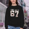 I Was 6 Now I'm 7 Year Old Birthday 67 Meme Baseball Bday Youth Crewneck Sweatshirt I Was 6 Now I'm 7 Year Old Birthday 67 Meme Baseball Bday Youth Crewneck Sweatshirt