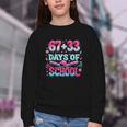 67 33 Days Of School Baseball Drip 100th Day Of School Boys Youth Crewneck Sweatshirt 67 33 Days Of School Baseball Drip 100th Day Of School Boys Youth Crewneck Sweatshirt