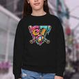 67 Baseball Ice Cream Drip Number Youth Crewneck Sweatshirt
