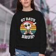 67 Days Of School Bruh Teacher Kids Dabbing Baseball Youth Crewneck Sweatshirt 67 Days Of School Bruh Teacher Kids Dabbing Baseball Youth Crewneck Sweatshirt