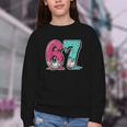 67 Ice Cream Drip Baseball Gen Alpha Slang Six Seven Meme Youth Crewneck Sweatshirt 67 Ice Cream Drip Baseball Gen Alpha Slang Six Seven Meme Youth Crewneck Sweatshirt