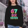 67 Ice Cream Drip Baseball Six Seven 6-7 Meme Teen Boy Youth Crewneck Sweatshirt
